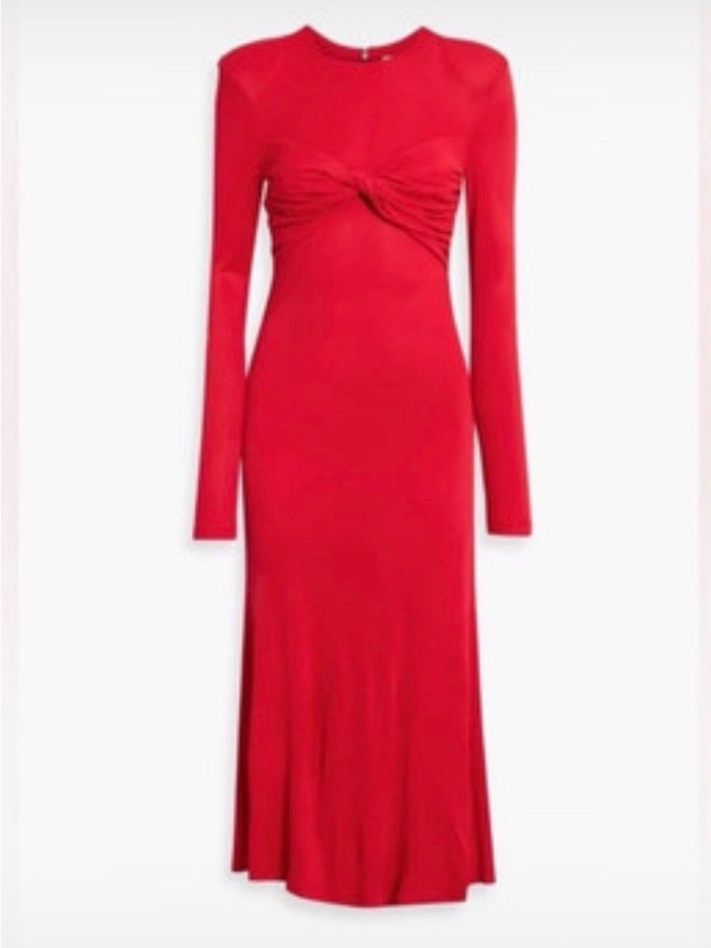 FARM Rio Red Long-Sleeve Twist-Front Midi Dress - Picture 7 of 9